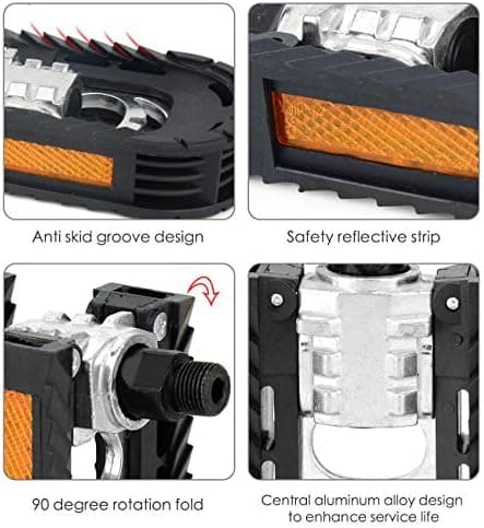 Universal Anti-Slip Foldable Bicycle Pedals