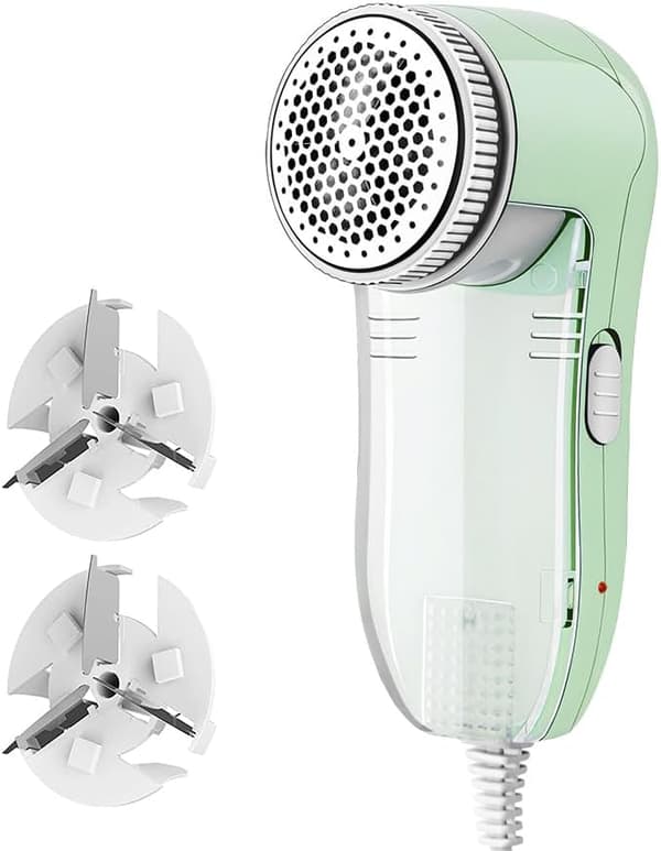 Tekstiltrimmer, nupper, piller, lo-fjerner