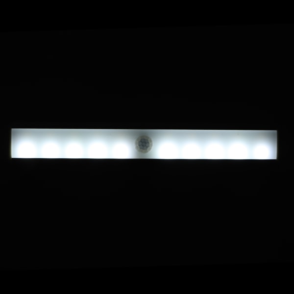 Grå USB laddning LED Nattlampa Bärbar Pasta Magnet Trådlös garderobslampa Människokroppens induktionsljus för korridor sovrum