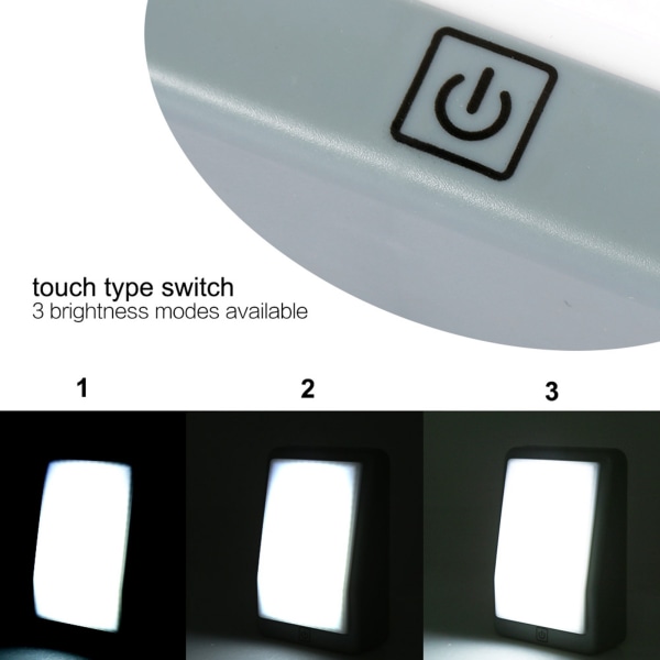 Mini USB Uppladdningsbar LED Nattlampa Vägg Trappa Korridor Garderob Skåp Light