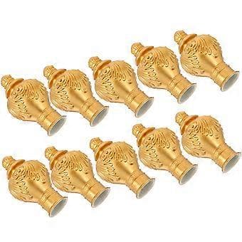 Window Drapery Rod Finials Curtain Rod End Caps Elegant Design Stable Decor 10-pack