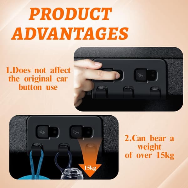 Rear Trunk Hook, Car Trunk Hook, Interior Accessories Trunk Organization Hook Compatible with 2021-2023 Model Y Trunk Organizer