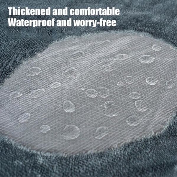 The Waterproof Blanket, Snuggle Blanket for Couch Bed Sofa, Waterproof Pet Blanket for Dog and Cat, 100% Leak Proof, Waterproof, Completely Pee Proof Gray Gray L:145*165CM
