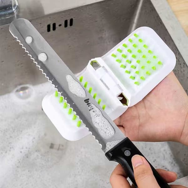 1 børste til rengøring af knive og bestik