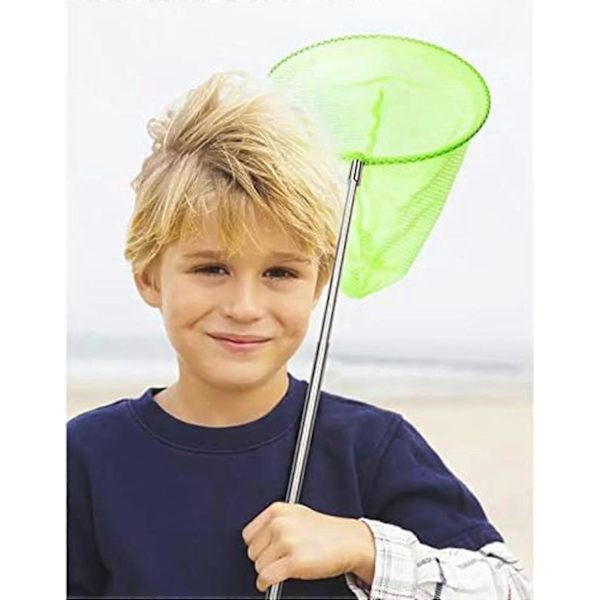 Butterfly Net, 2-pack Extendable Fishing Nets with Non-slip Foldable Handle