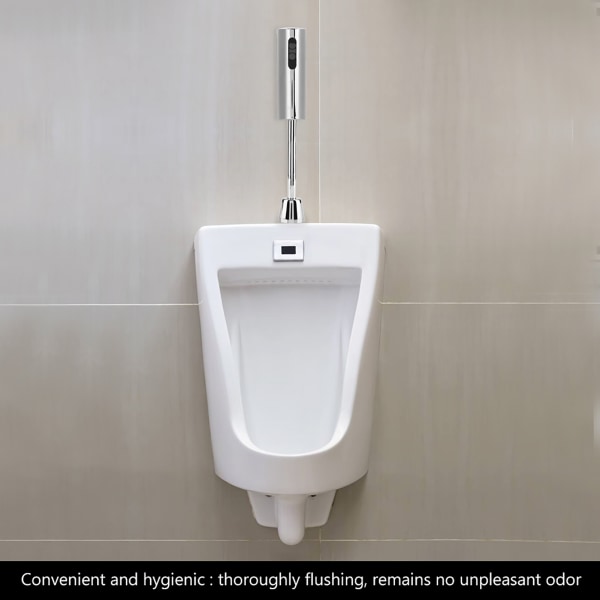 Badrum Toalett Väggmonterad Automatisk Sensor Beröringsfri Urinal Spolventil