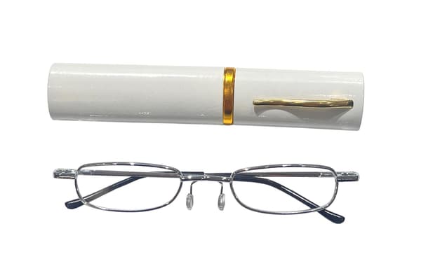 Lesebriller 2.0 med etui sølv Silver silver