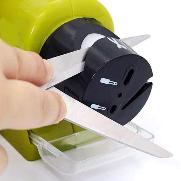 Elektrisk skärslipmaskin för skärpning av kökssaxar skruvmejslar
