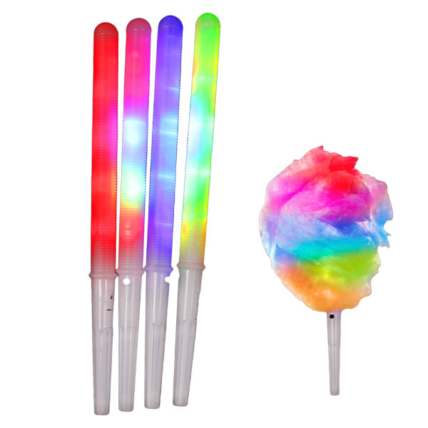 LED Glödande Sticks Sticks Lämpliga för sockervaddsmaskin Light Up Sticks