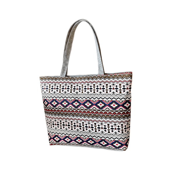 Embroidered Shoulder Bag for Women Tote Handbag Casual Lightweight Travel Bag