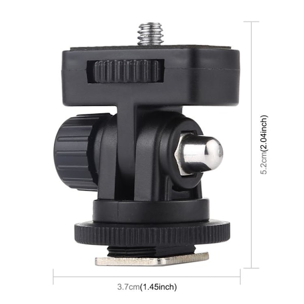 PULUZ 1/4\" Adapter för stativfäste, svart
