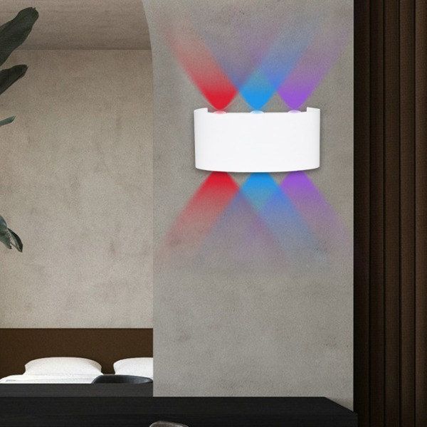 6W utomhus vattentät LED-vägglampa Lampa Enkel design för hotellbalkongkorridor 85-265V