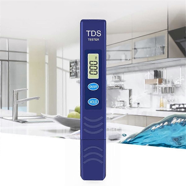 TDS-mätare, elektronisk vattentestare med 0-9990 PPM mätområde, digital vattenprovare för jordbruk