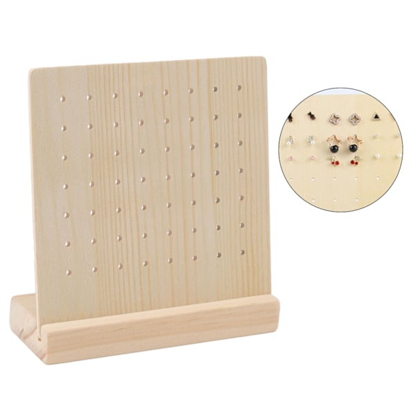 Örhänge Stud Display Pegboard Stor Kapacitet Hållbart Trä Smycken Display Örhänge Display Board för Örhängen Smycken 28 Par