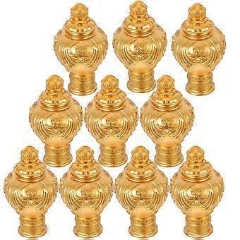Window Drapery Rod Finials Curtain Rod End Caps Elegant Design Stable Decor 10-pack