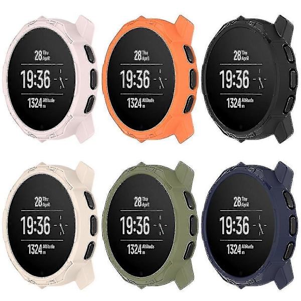 Iskunkestävä puskurikotelo pehmeä suojakuori Suunto 9 Peak-pro näytönsuojalle