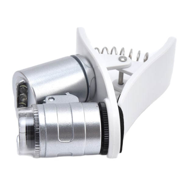 60X Förstoringsglas LED Mini Bärbart Mikroskop Mobiltelefon Förstoringsglas för Smycken Bedömning Målning Reparation
