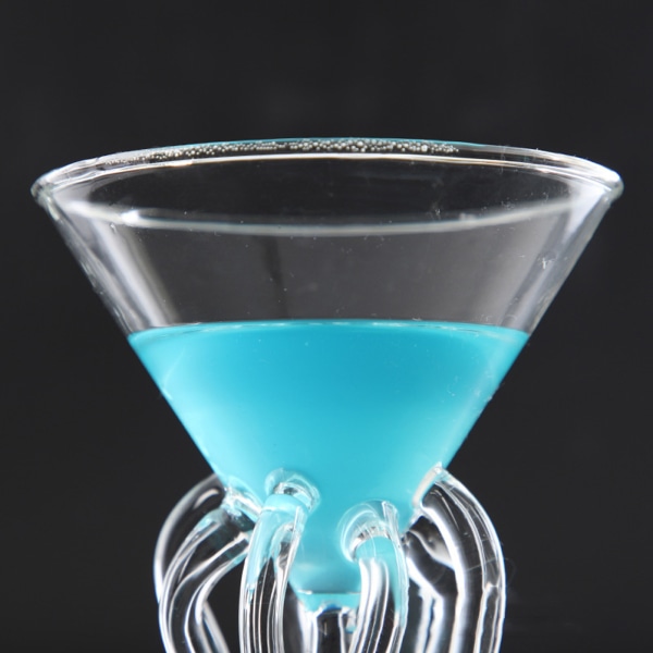 Bläckfisk Cocktailglas Transparent bläckfiskformad glaskopp Manetkopp