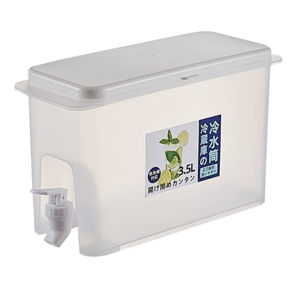 3,5 L vattenbehållare med kran Dryckesautomat Kylning Dryckeskärl Lämplig för kylskåp