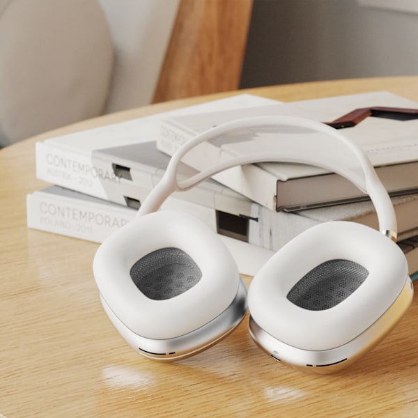 Öronkuddar för Airpods Max hörlurar Vit Hvid