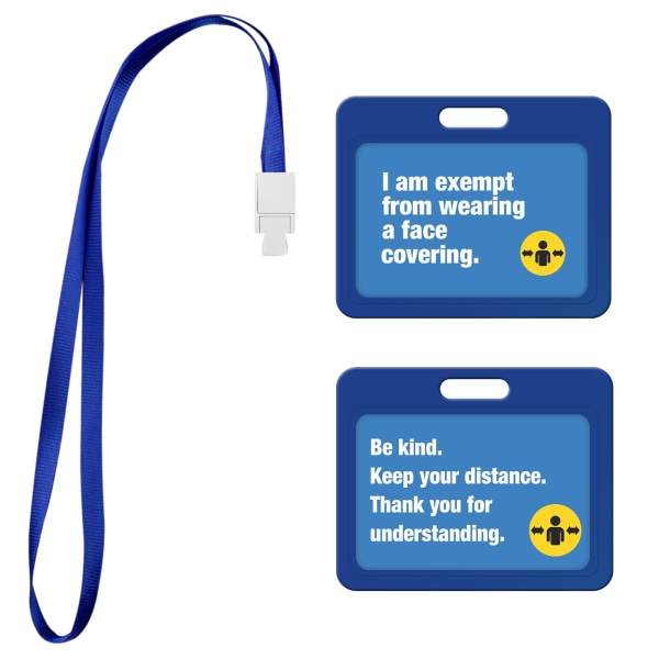 Genomskinlig Card Protector Vaccinationskorthållare med snör för lärare Studenter Administratörer