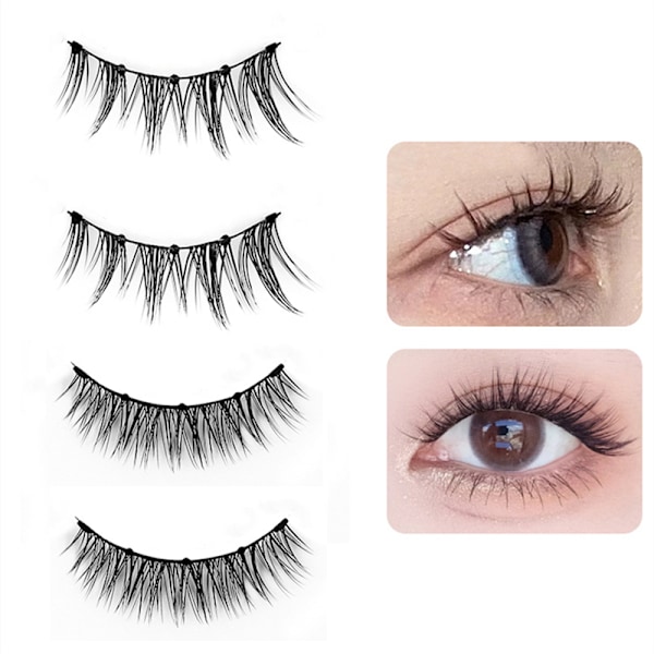 Magnetic Reusable Eyelashes with Applicator, 2 Pairs Model 2