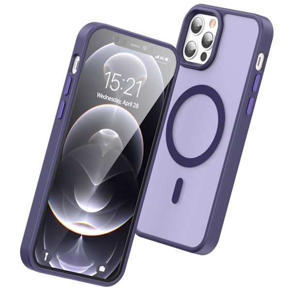 ColorPop iPhone 12 Pro Max Kuori CH MagSafe Mattapintainen Lila 39