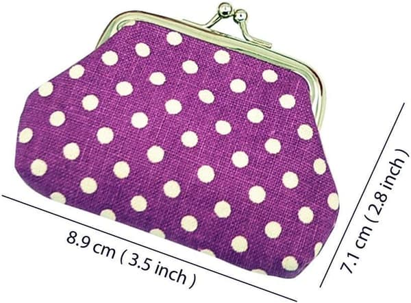4-pack prickiga myntväskor, små myntväskor för kvinnor och flickor, 8,9 cm B x 7,1 cm H