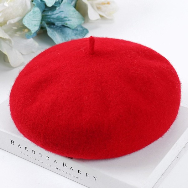 Baskerlue av cap Baskermössa RØD - spottsalg red