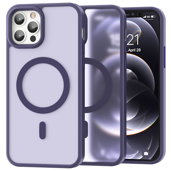 ColorPop iPhone 12 Pro Max Kuori CH MagSafe Mattapintainen Lila 39