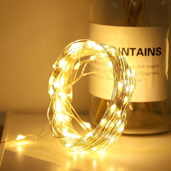 30 LED Fairy String Light för sovrum Gräsmatta Landskap Trädgård Hem Holiday Inredning Varm vit