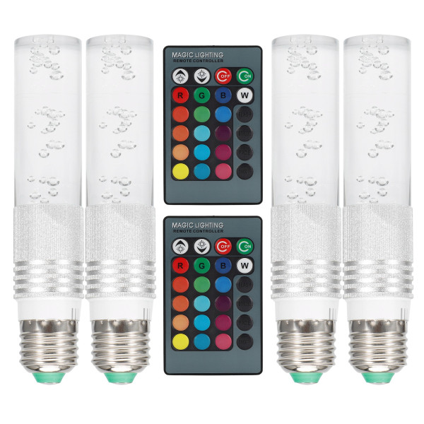 3W RGB LED-lampa med fjärrkontroll för Sovrumsbar Holiday Party AC85‑265V