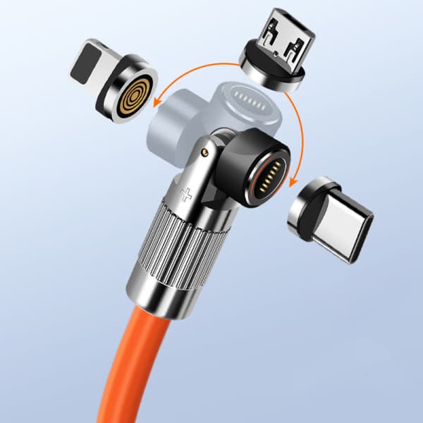 Rotera magnetkabel Hurtiglading magnetlader USB Type CM A12-1.2m 3 Adapter
