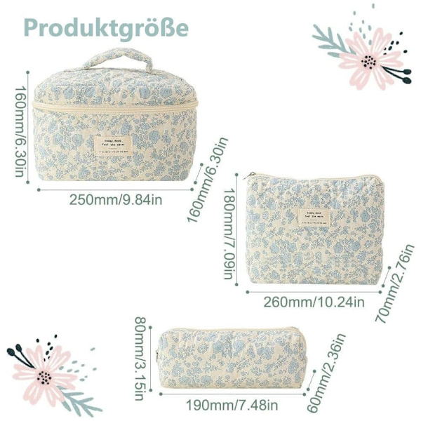 3-pack - Toalettväska / Necessär C