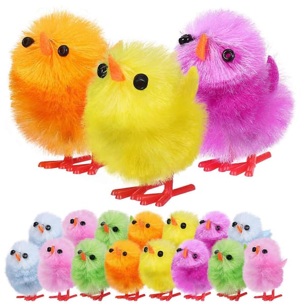 18 mini Easter chicks, fluffy Easter chicks, realistic Easter chicks, Easter chick decorations, as shown in the picture. As Shown As Shown 3.00X1.70X1.50CM