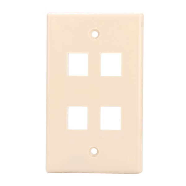 5 Styck Hushålls Universal Väggplatta Panel US Standard Socket Panel för Home Hotel Office Building Gul