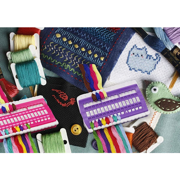 30 Compartment Reusable Plastic Thread Organizer Multifunctional Craft Accessory