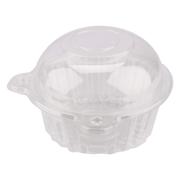 100 st Plast Cupcake Case Muffin Pods Dome Cups Tårta lådor Presentbehållare