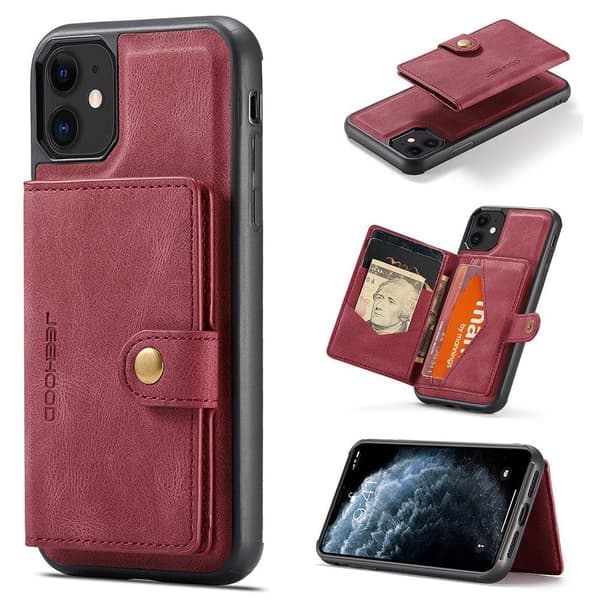 Kompatibel med iPhone 11 - Telefonfodral med SIM-kortplats Grön