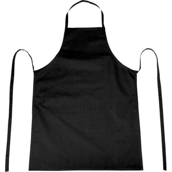 Bomullsforkle, 65 x 90 cm, ensfarget svart. Solid Black Solid Black 65 x 90 cm
