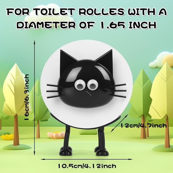 Kissatarvikkeiden pidike, wc-paperirullateline cat