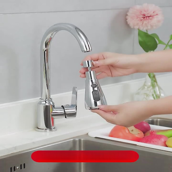 Kääntyvä suihkupää keittiöhanaan Silver Sølv