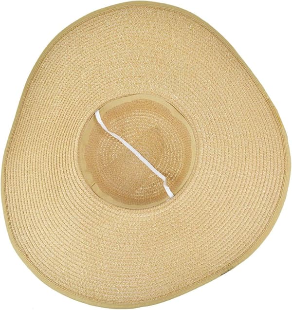 Kvinder Floppy Hat Stråhat Bredskygget Solhat Åndbar Sammenfoldelig