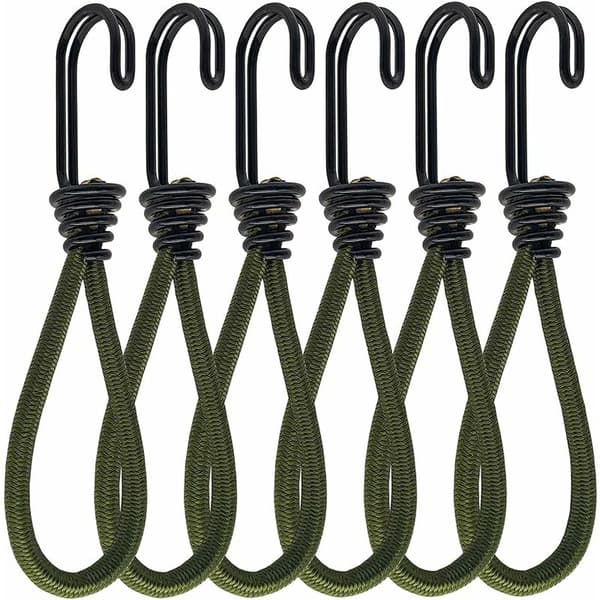 Elastikbånd med kroge, kroge til elastikbånd eller elastikbånd, elastikbånd, til bannere, telte, soveposer, presenninger