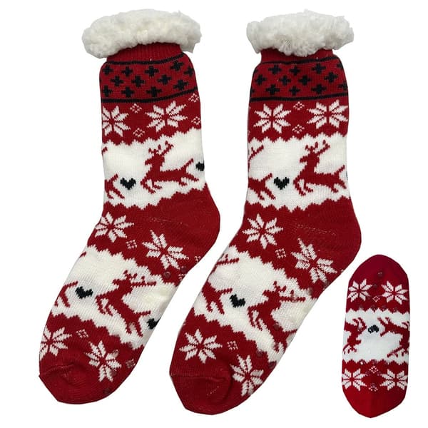 Cozy Unisex Socks for Chilly Evenings, Multiple Prints 39-42 Black w/moose