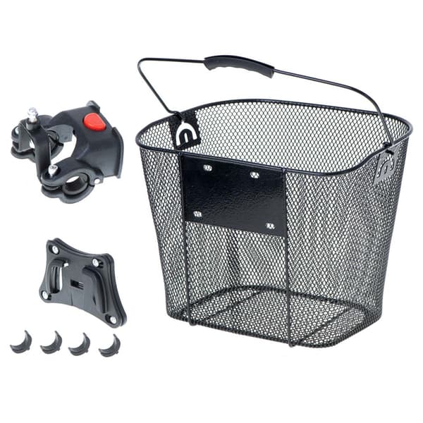 Front bicycle basket, click-on metal basket 1050