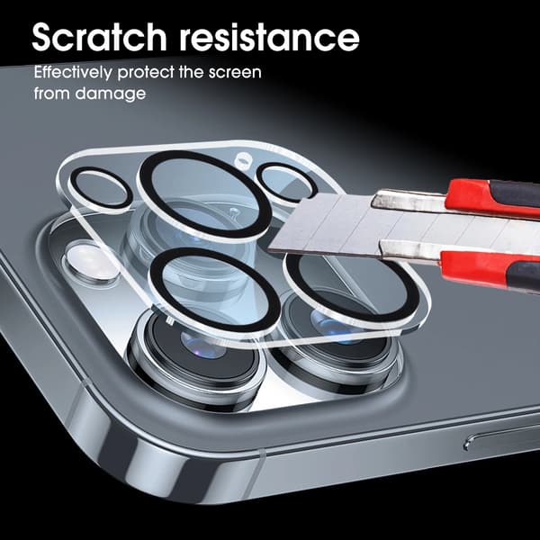 2-pack Compatible with iPhone 15 Pro/15 Pro Max Lens Protector/Camera Protector transparent