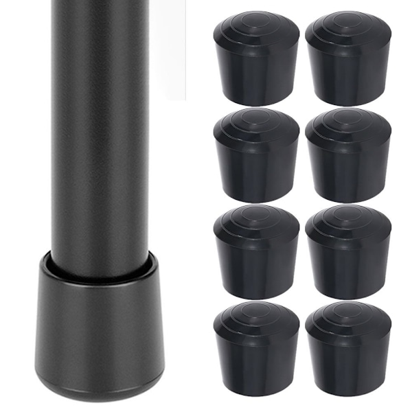 Sæt med stolebensbeskyttere i gummi 14 mm 14 mmdaren 14mm