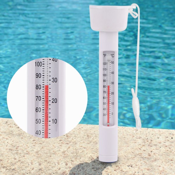 Stor flytande termometer för utomhus- och inomhuspooler Spabad Bubbelbad Fiskdammar ℃ & ℉
