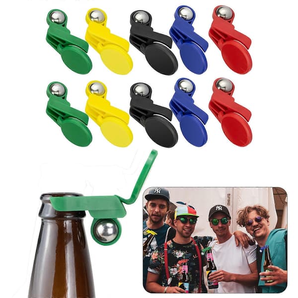 Innovative Automatic Beer Bottle Caps - Multi-Color with Insect Protection 10pcs